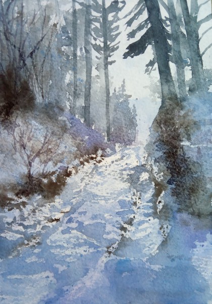 Weg an der Säutriebskurve