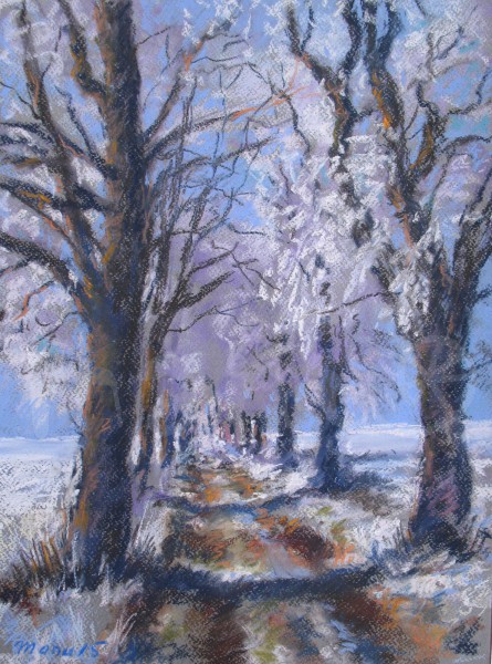 Die klare frische Luft des Winters